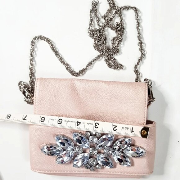 Kimche Blue Crossbody Purse Pastel With Crystals - Picture 4 of 7